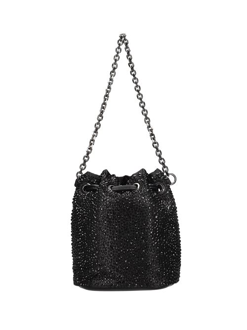 Borsa in tessuto e strass LA CARRIE | NIGHT ED.STRASS SMALL BUCKETNERO